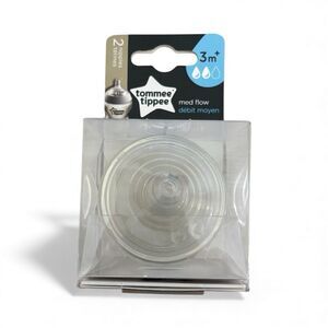 Tommee Tippee Closer to Nature Bottle 2 Nipple Replacements, Med Flow 3m+